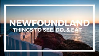 Newfoundland Travel Guide  Top Things To See Do amp Eat [upl. by Demakis]