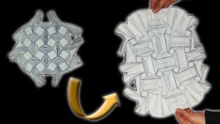 Origami Not So Easy Flasher Tessellation [upl. by Iorio830]