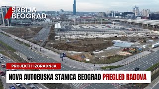 Izgradnja nove Autobuske stanice Beograd  Asfaltiran stanični parking  Pregled radova [upl. by Diandre]