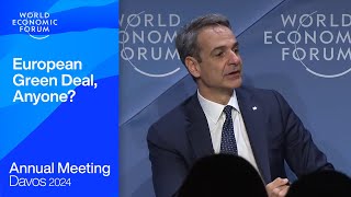 European Green Deal Anyone  Davos 2024  World Economic Forum [upl. by Buseck]