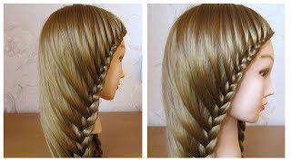 Tuto coiffure simple cheveux long 💛 Coiffure avec tresse facile à faire soi même [upl. by Jesselyn627]