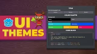 Intro to Themes in Godot User Interface tutorial [upl. by Sikes856]