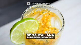 Como hacer Soda Italiana de Maracuyá Super Fácil [upl. by Christie]