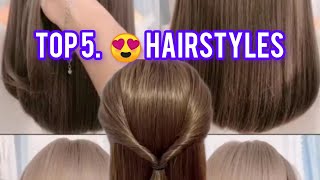 Top 5 hairstyles hairstyle hair salon beautiful [upl. by Nuahsak]