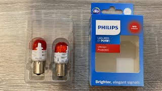 Светодиодные лампы P21W Philips Ultinon Pro6000 SI 11498RU60X2 [upl. by Bronnie210]