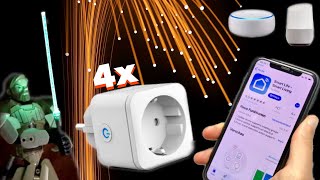 Smart Home 4er Pack im Test Smarte Steckdosen von TECKIN mit AMAZON ALEXA amp GOOGLE HOME Integration [upl. by Rehctaht270]