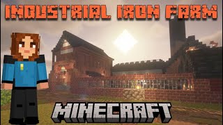 Industrial Style Iron Farm in Minecraft Survival 120 [upl. by Yesnnyl717]