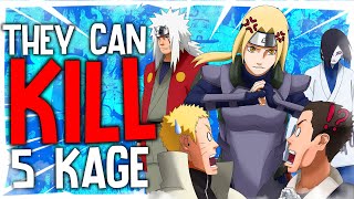 The True Reason Narutos Legendary Sannin RIVAL The Power Of The Five Kage Explained [upl. by Phaedra469]