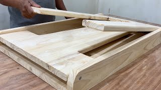 DIY Folding Table Ideas That You Can Build Easily  Smart Folding Table With SelfOpening Legs [upl. by Seuqcaj264]