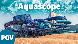 Aquascope  Futuroscopes New Indoor Water Park  Water Slides GoPro POV [upl. by Hephzibah]