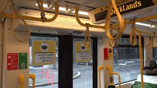 E2Class Melbourne Tram Bombardier Flexity Swift  Docklands District to NewQuay Route 96 [upl. by Anirdna]