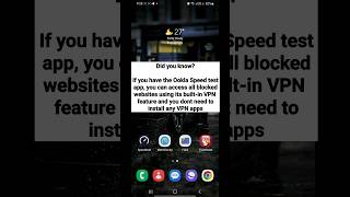 Ookla Speed Test app with Inbuild VPN feature  Access any blocked websites easily [upl. by Ocinemod24]