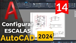 Curso AutoCAD 2024  1416  ESCALAS VIEWPORT E PRANCHAS [upl. by Esinert]