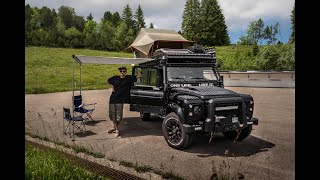 Land Rover Defender 110 Overland Vehicle build  Expedition Setup  Walk around [upl. by Jarret]