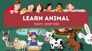 Fun Farm Animals Adventure for Children Toddlers  Meet Cows Sheep Chickens and Morequot [upl. by Hnib278]