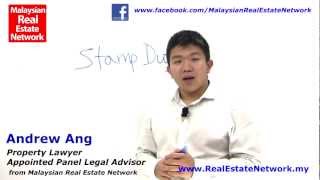 Property Investment Malaysia Legal Tips No 7  What Is Stamp Duty [upl. by Ellenrahc826]