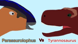 Parasaurolophus vs Tyrannosaurus [upl. by Sausa]