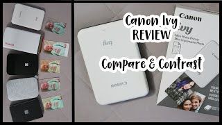 Canon Ivy Review amp Demo  Compare to HP Sprocket Kodak Smile Lifeprint Polaroid HiPrint [upl. by Rapsac778]