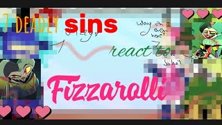 7 deadly sins react to fizzy HelluvaBoss ozzie×fiz [upl. by Ellatnahc]