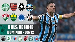 TODOS OS GOLS DESTE DOMINGO 031223  GOLS PELO BRASILEIRÃƒO SÃ‰RIE A [upl. by Raynard]