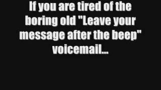 Funny Voicemail Greeting For Your Phone [upl. by Georgiana]