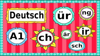 Deutsch A1 Phonetik  Aussprache  German lesson phonetics  letter combinations [upl. by Ynnot143]