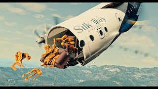 Plane Crashes With Dummies 2  BeamNg Drive [upl. by Cantlon]