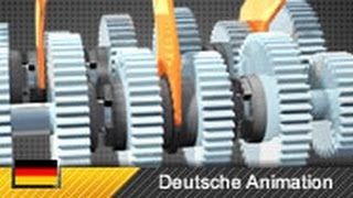 Motorradgetriebe  Schaltklauengetriebe mit Schaltwalze Animation [upl. by Signe]