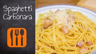 Originale Spaghetti Carbonara ohne Sahne  Rezept 18 [upl. by Lebasiairam]