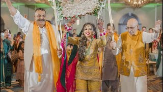 Brides Mehndi Entrance  Eisha amp Zains Wedding  PyaarHaiEZ  Pakistani Shaadi [upl. by Erny862]