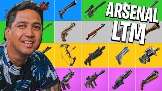 Bruker ALLE VÅPEN som FINNES i Fortnite⚔️ Arsenal LTM [upl. by Nolyag]