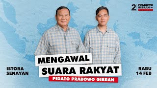 🔴 FULL Pidato Kemenangan PrabowoGibran di Istora Senayan [upl. by Norvol]