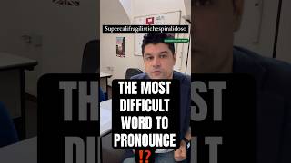 The most difficult word to pronounce👽😵‍💫englishgrammar englishlearning ielts آموزش [upl. by Nihahs]