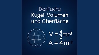 Kugel Volumen und Oberfläche MatheSong [upl. by Anitnegra]