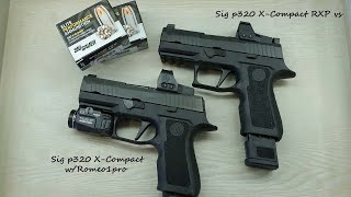 Sig Sauer p320 XCompact with Romeo1Pro vs p320 XCompact RXP 3 Differences [upl. by Wivestad91]