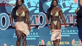 2019 Mr Olympia Posing quotMargie Marvelousquot Interview [upl. by Ivette414]