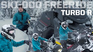 SKIDOO FREERIDE TURBO R 2023 TEST [upl. by Aillicirp472]