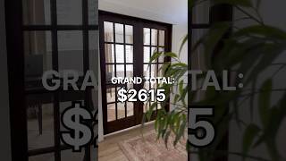 Entryway makeover cost breakdown diy renovationlife entrywaymakeover homerenovation interiors [upl. by Annoif]