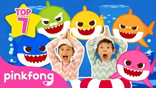 TOP 7 Best Baby Shark Songs  Compilation for Kids  Pinkfong Baby Shark [upl. by Woermer]