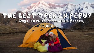 4 DAYS hiking the AUSANGATE TREK in PERU  Trekking In Peru  Hiking Vlog [upl. by Hgielyak29]