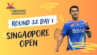 live badminton round 32 day 1 Singapore Open  live score [upl. by Thetes]