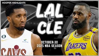 Los Angeles Lakers vs Cleveland Cavaliers Full Game Highlights  Oct 30  2025 NBA Season [upl. by Koerner]