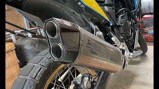 Akrapovic DB Killer Removal Debaffle PART 1  Tenere 700 [upl. by Yblok]