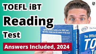 TOEFL iBT Reading Practice Test With Answers 2024 [upl. by Adelbert]