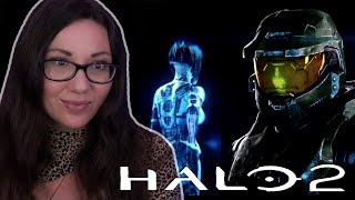 High Charity Cortana and Chief 😍  Halo 2  Part 7  First Time Playing [upl. by Aniretak]