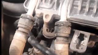 remove install oil separator and thermostat engine 177 G63 amg mercedes benz [upl. by Skees5]