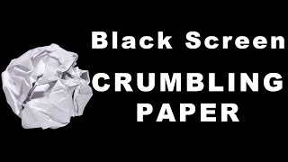 Black Screen 1 Hour Crumbling Paper Sound ASMR Relaxing ambience sounds to relax chill study sleep [upl. by Orlov]