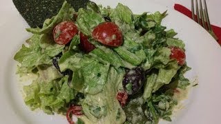 Hempseed Turmeric dressed Lettuce  Live Entrée [upl. by Ailuig633]