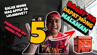 LALAMOVE LIMANG BAGAY NA DAPAT ALAM MO BAGO MAG APPLY SA LALAMOVELALAMOVE BOOKINGSHEEPVLOGS [upl. by Gough]