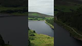 Drone view of Dovestone Reservoir travel [upl. by Sung]